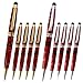 Legacy Woodturning, European Touch Pen Kit - Gold & Silver Variety, 10 Pack, Includes 5 Gold, 5 Chrome