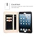 iPad Air 2 Case, TabPow All-in-One - Premium PU Leather Smart Case Cover with Card Slots, Kickstand, Elastic Hand Strap Grip for iPad Air 2 (2014 Edition) - Black