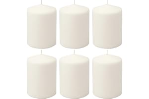 Stonebriar Unscented White Tall Pillar Candles, 35 Hour Burning Candle Pillars, Perfect for Decor, Weddings, Emergencies 3" X