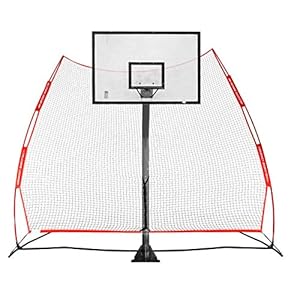 Rukket Basketball Air Defense Return Net Guard and Backstop, Choose 12×13 XL Return Net or 6×10 Adjustable Return Net…