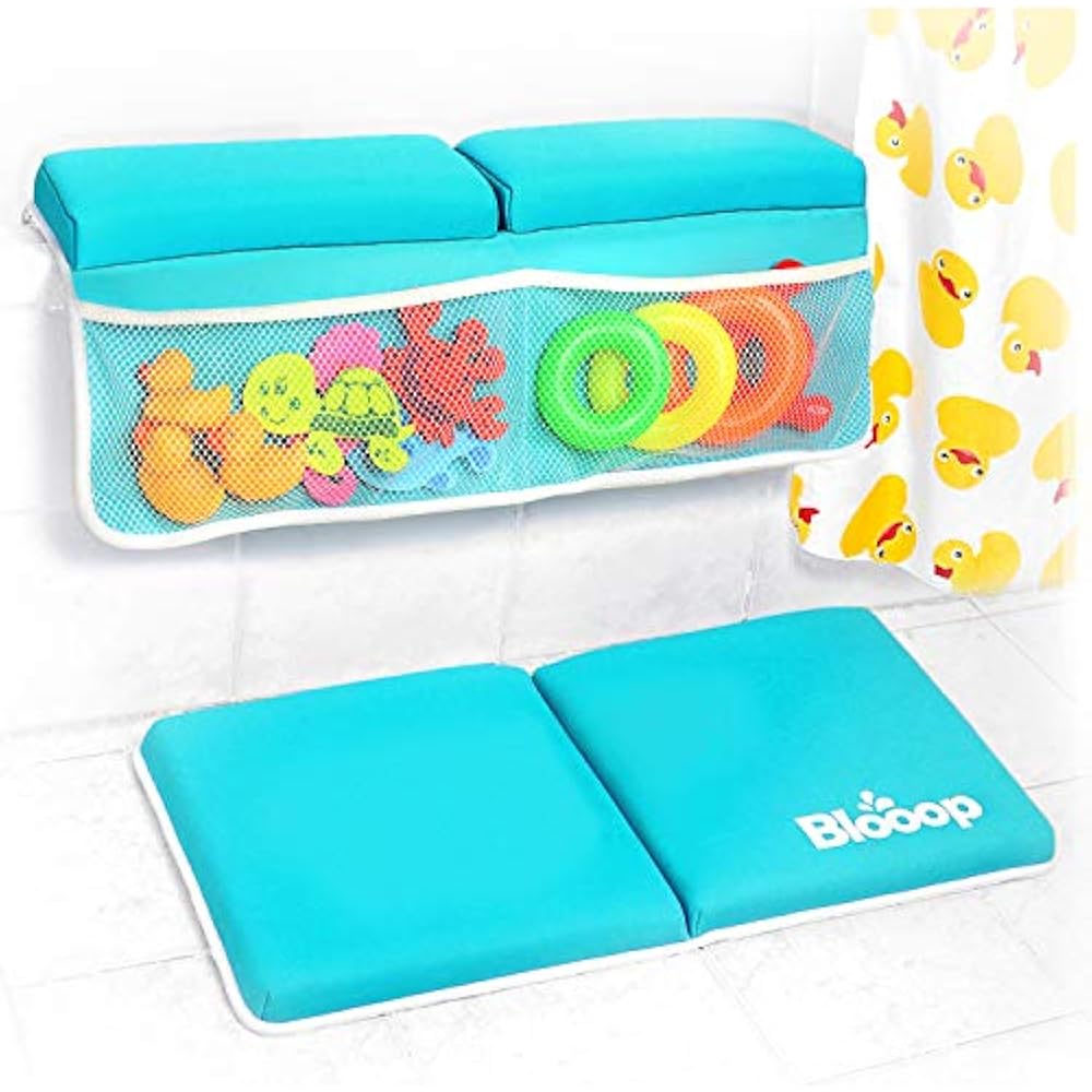 Bath Kneeler Elbow Rest Pad Set (2Piece), XLong, Thick, Cushioned