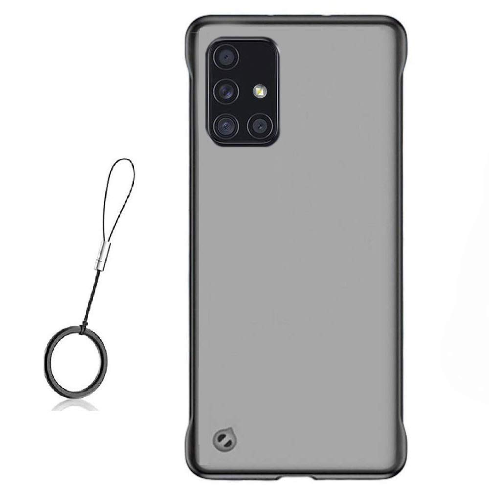 KINSHU® Frameless Samsung M51 Back Cover Frameless Case Anti Slip Grip