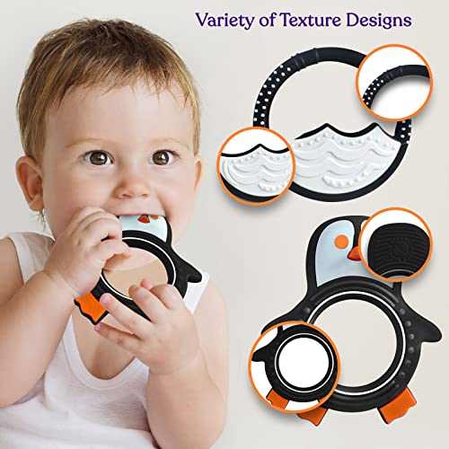Baby Teething Toys for Newborn, Infants 06 Months Silicone Teethers