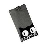 Eyeglass Pouch - Cat Applique