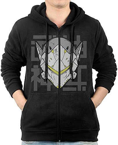 Men Genji Overwatch Hoodie Pullover Zip Up