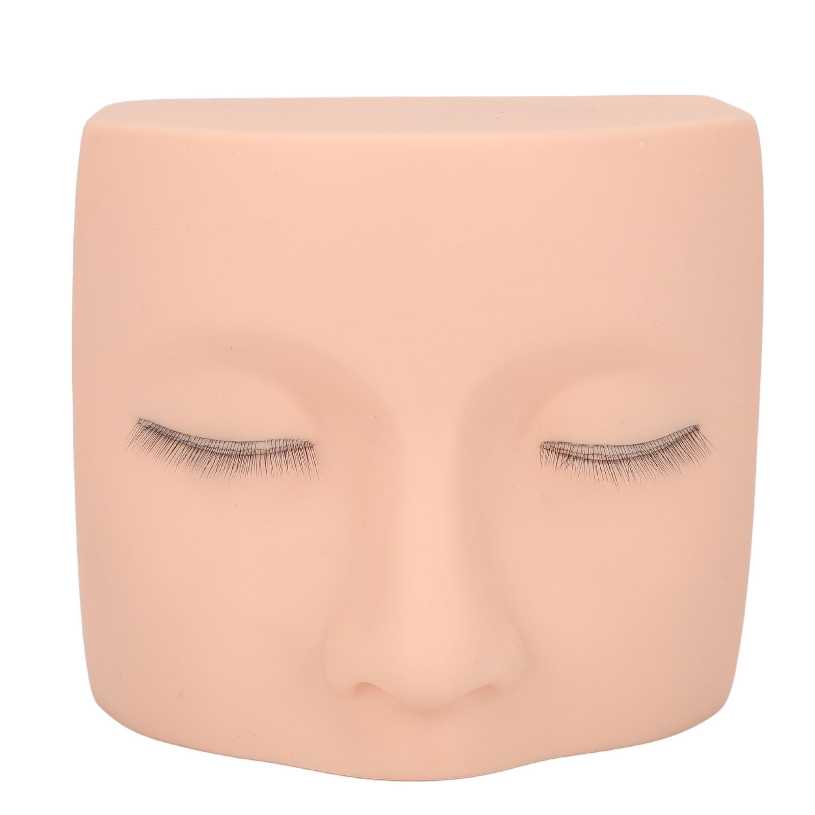 Luqeeg Eyelash Extension Mannequin Head, PVC Soft Rubber Reusable Design, Three Layer Eyelash Mold, for Practice and Display