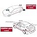 TVIRD Car Parking Sensor Kit Rear Reverse Backup Radar System 8 Sensors with Display Backup Reversing Sensors Universal Auto Radar Detector Sensors Radar Buzzer BiBi Alarm Indicator (Silver)