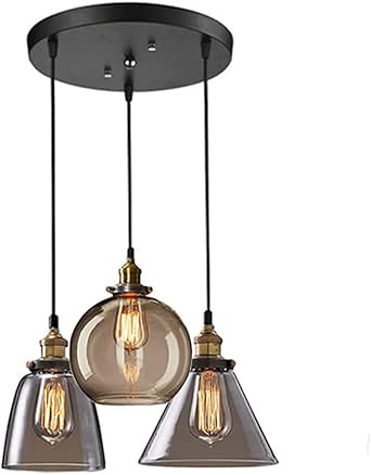 Candelabros modernos de 3 luces para cocina, isla, loft, lámpara