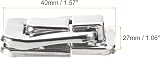 Sourcing Map 4Pcs Toggle Catch Lock 1.57 x 1.06 Silver Iron Hasp Clasp view 2