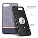 iPhone 8 Plus Case, iPhone 7 Plus Case, RANVOO [Canvas Series]Ultra Slim Thin Protective Hard Leather Cover Case for iPhone 8/7 Plus, Grey