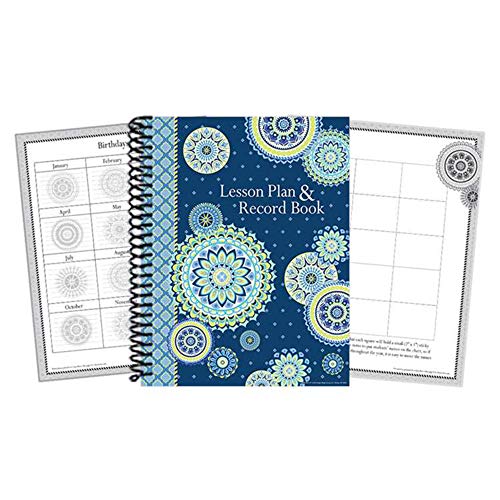 Eureka Blue Harmony Livro de discos e plano de aula de volta Ă s aulas para professores, 21 x 28 cm, 40 semanas