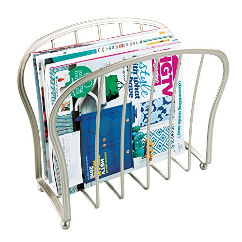 PentaBeauty mDesign Decorative Metal Wire Magazine Holder, Organizer