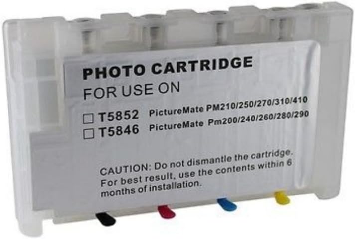 T5846 refillable ink cartridge for Epson PictureMate PM225 PM200 PM240 PM260 PM280 PM290 with ARC
