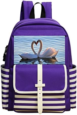 Fashion Printed Backpack Two Swans School Bag