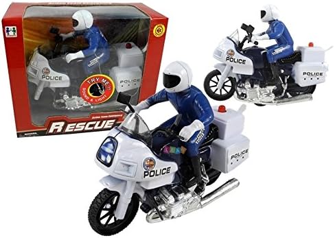 toy police motorcycle with lights