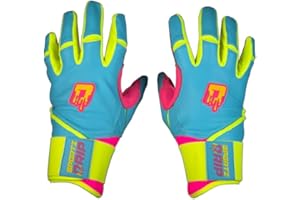 Sportz Drip Volt Baseball & Softball Batting Gloves, Youth & Adult Sizes, Premium Performance, Neon Design, Breathable Mesh