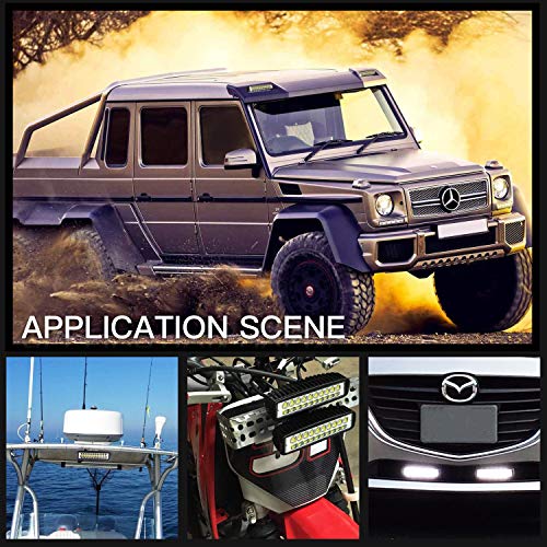 image for LED Light Bar, OFFROADTOWN 2PCS 80w 6Inch Spot LED Pods Work Light Off