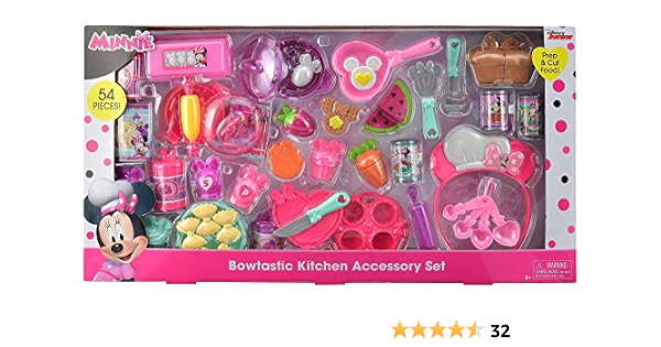 minnie deluxe kitchen accessory set