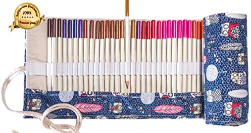 Noble Artist; Premium Colored Pencils, Beautiful Bonus Canvas Carry Case; 72 Count; Art Tools; Perfect for Art Projects and Adult Coloring