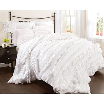 Amazon.com: Lush Decor Belle 4 Piece Comforter Set, Queen, White ... Amazon.com: Lush Decor Belle 4 Piece Comforter Set, Queen, White ... - This item Lush Decor Belle 4 Piece Comforter Set, Queen, White