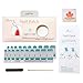 HIGH'S Upgrade EXTRE Adhesion Nail Wraps Decals Art Transfer Sticker Collection Manicure DIY Fullnail Polish Patch Strips for Wedding, Party, Shopping, Travelling, 20pcs (Mint Tea)