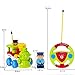 GordVE SJB70 Cartoon Cars RC Train Action Figure Car Radio Control Cars Electric Trains Toy for Toddlers and Babies