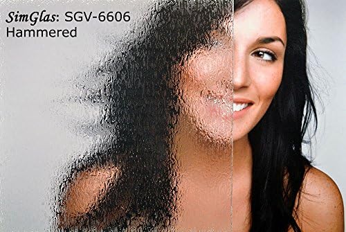 SimGlas: SGV-6606 Hammered. 48" wide (Sold by the running foot. Order as many feet as needed, Ships as One Continuous Roll!)