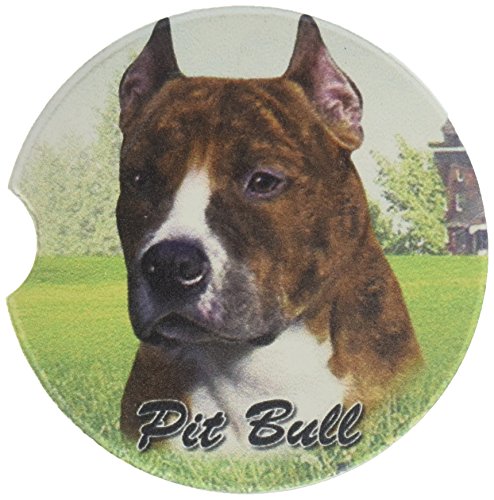 E&S Pets Pit Bull Brindle Coaster, 3