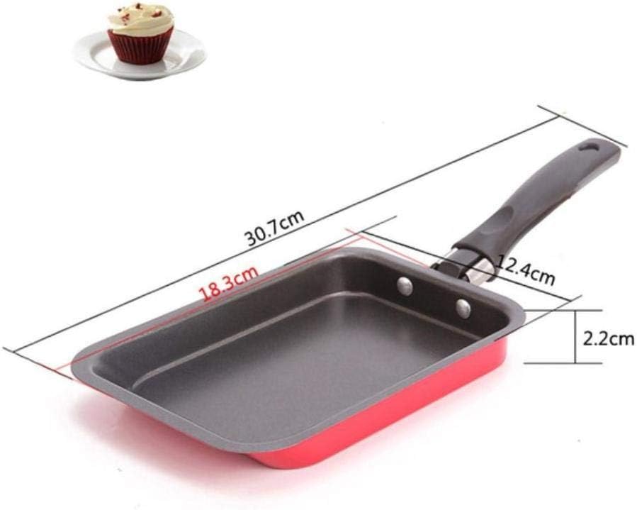 NVT Rectangular NonStick Frying Pan Fry Egg Pancake Pot Mini Cooking