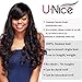 UNice Hair Brazilian Body Wave Human Hair 1 Bundle 100% Unprocessed Virgin Human Hair Weave Extensions Natural Black Color Can be Dyed and Bleached 16 inch