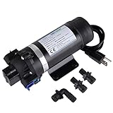 BOKYWOX 110V Self Priming Water Pressure Pump 160PSI 5.5L/min Diaphragm Pump for Caravan/Boat/Marine(DP-160S)