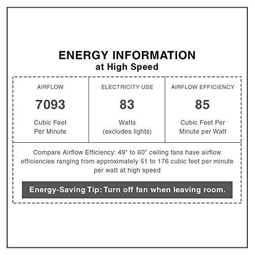 Casablanca 60 inch Cottage White Finish Ceiling Fan with 4 Speed Direct Drive Motor (Certified Refurbished)