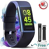 MorePro X-Core Fitness Tracker HR, Waterproof Color Screen Activity Tracker with Heart Rate Blood Pressure Monitor, Smart Wristband Pedometer Watch with Step Calories Counter