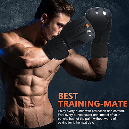 Muscle Splitter Pro Style Boxing Gloves, Boxing Gloves for Men & Women, Punching Bag Gloves