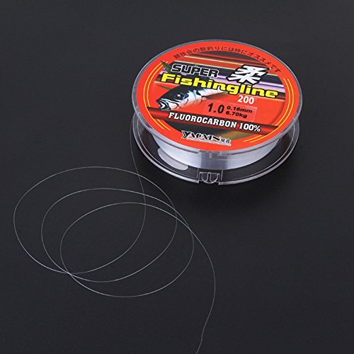 Leezo Ligne De Pêche Transparente Extra Résistante Avec Fil En Nylon, 200 M, Eau Douce Et Eau Salée – 0,1 Mm à 0,5 Mm