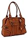 Scarleton Vintage Purses for Women, Top Handle Satchel Bag, Multi Pocket Crossbody Bags for Women, Shoulder Bag Tote, H106825 - Camel Orange