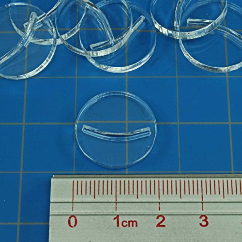Paper Miniature Bases, 20mm Circle, 3mm Clear (25)