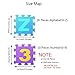 Alphabet and Numbers Foam Puzzle Play Mat,NON-TOXIC EVA 36 Piece Multi-Color Children Play & Exercise Mat By Chuanyue