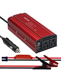Leadchuang   Inversor de corriente para coche con toma de corriente, 600 W, CC 12 V a CA 110 V