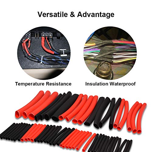 540 Pcs Heat Shrink Tubing Assortment, Assortment 3: 1 Heat Shrink Tubing Sleeving Waterproof,10 Sizes Heat Shrink Tubing Electrical Wire Cable Wrap Assortment Kit Set (3:1) - Thumbnail 3