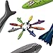 Fajiabao Diving Toys for Swimming Pool Gliding Shark Throwing Torpedo Rockets Underwater Colorful Rubber Dive Gems Summer Toys Birthday Gift for Kids Boys Girls Teens Adults 8 Pieces( Color Random)