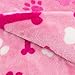CHEE RAY Super Soft and Fluffy Premium Flannel Fleece Dog Throw Blanket,Appealing and Cute Paw Prints Equally for Puppy Cat