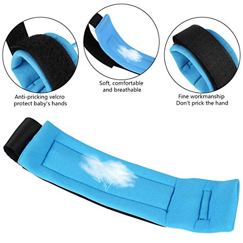 JINSEY Baby Child Anti Lost Wrist Link Safety Harness Strap Rope Leash Walking Hand Belt Band Wristband for Toddlers, Kids (2.5m Blue)