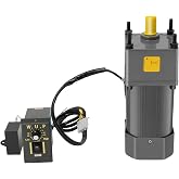 110V 250W AC Gear Motor, Single-Phase Variable Speed Electric Motor with Reduction Gearbox, 0-270 RPM High Torque Reversible Motor for Industrial &amp; DIY Applications (5K Gear Ratio)