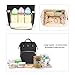Diaper Bag Backpack Travel Nappy Bag with Insulated Pockets, Multi-function Baby Diaper Bag for Mom, Waterproof Fabric, Large Capacity (BLACK)