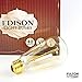 6-Pack Vintage Edison Light Bulbs, 40W E26/E27 Base Dimmable Replacement Vintage Incandescent Light Bulbs, Antique Squirrel Cage Lights, 110V, Pendant Ceiling Chandelier Antique Exposed Filament, HOM