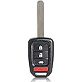Key Fob Remote Replacement Fits for Honda Civic 2016 2017 2018 2019 2020/Accord 2016-2017 MLBHLIK6-1TA Keyless Entry Remote Control Uncut 4 Buttons 433Mhz (35118-T2A-A60)