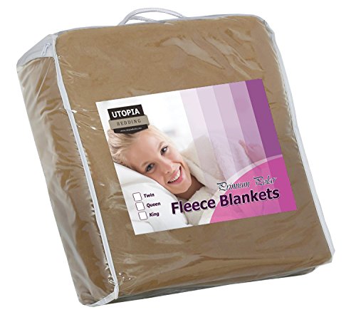 Utopia Bedding Fleece Blanket Twin Size Burgundy 300GSM ...