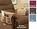 Armchair Covers with Pockets - Set of 2, Brown