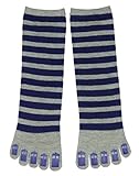 Doctor Who-Crew Toe Socks-Size(4-10)-Rugby Tardis